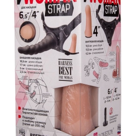 Страпон с 2 насадками Woman Strap 6,5"