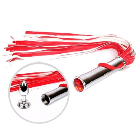 Плетка с анальной пробкой Notabu