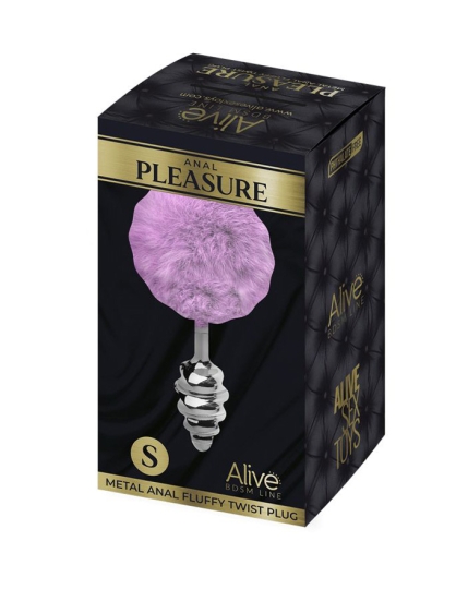 Пробка с хвостиком Metal Anal Fluffy Twist S
