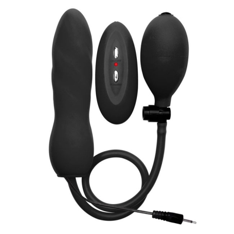 Вибропробка с расширением Inflatable Vibrating Silicone Twist