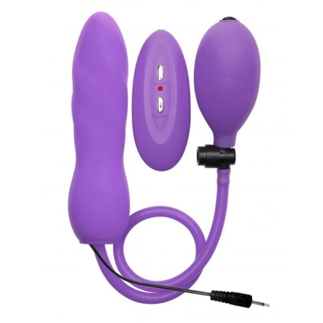 Вибропробка с расширением Inflatable Vibrating Silicone Twist