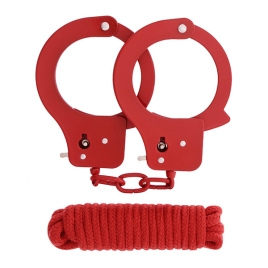 Набор для фиксации BondX Metal Cuffs & Love Rope