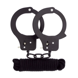 Набор для фиксации BondX Metal Cuffs & Love Rope