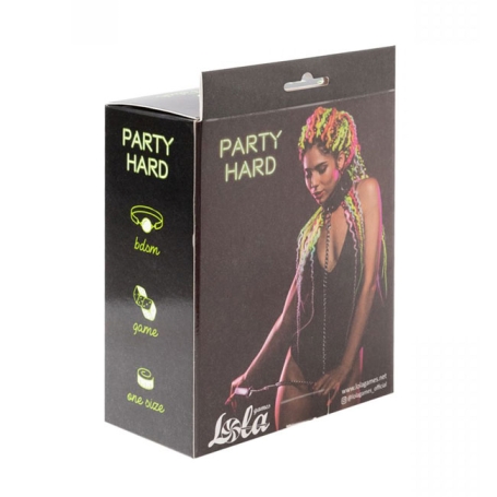 Ошейник с поводком Lola toys Fetish