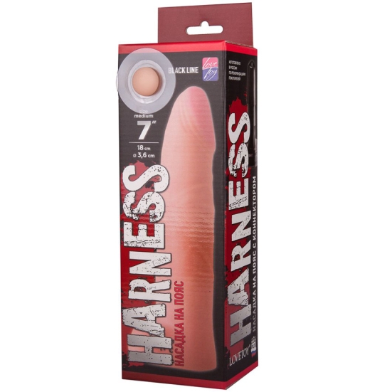 Фаллос-насадка Harness Black Line