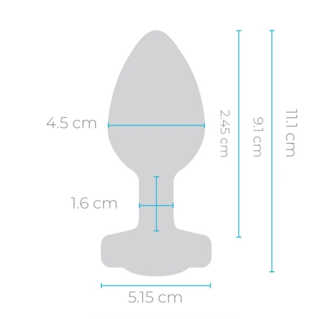 Вибро-пробка Vibrating Jewel Plug L/XL