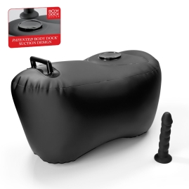 Надувной пуфик с дилдо Body Dock Inflatable Love Seat